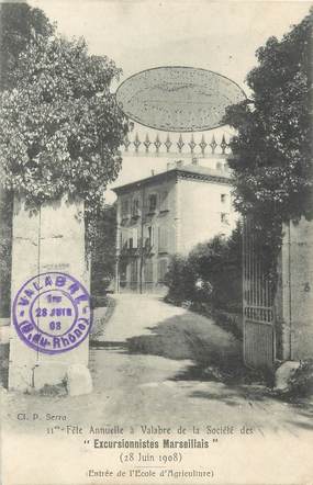 / CPA FRANCE 13 "Valabre, entrée de l'école de l'agriculture"