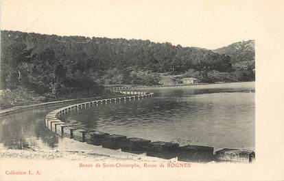 / CPA FRANCE 13 "Bassin de Saint Christophe, route de Rognes "