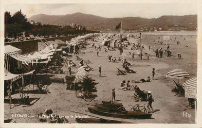 / CPSM FRANCE 64 "Hendaye, la plage Sud"