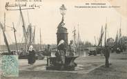 29 Finistere / CPA FRANCE 29 "Concarneau, vue générale des quais du bassin" / FONTAINE