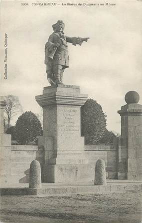 / CPA FRANCE 29 "Concarneau, la statue de Duquesne au Moros"