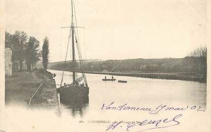 / CPA FRANCE 29 "Landerneau, le passage du bac"