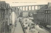 29 Finistere / CPA FRANCE 29 "Morlaix, la rue d'Aiguillon et la place de Viarmes"