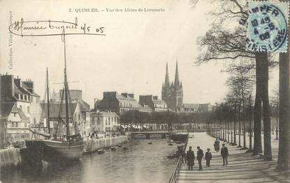 / CPA FRANCE 29 "Quimper, vue des allées de Locmaria"