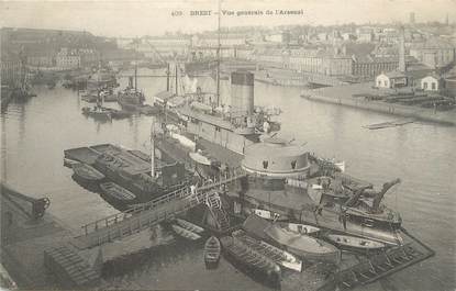 / CPA FRANCE 29 "Brest, vue générale de l'Arsenal"