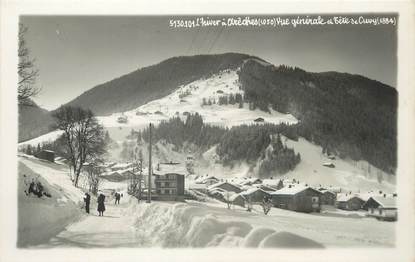 / CPSM FRANCE 73 "Arèches, vue générale et tête de Cuvy"