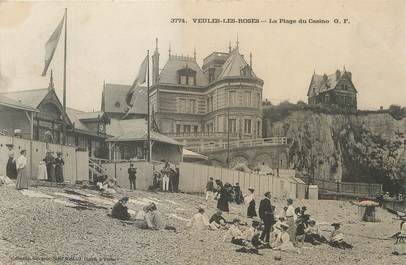 / CPA FRANCE 76 'Veules Les Roses, la plage du casino"