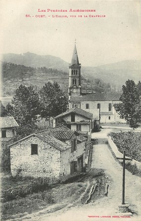 / CPA FRANCE 09 "Oust, l'église, vue de la chapelle"