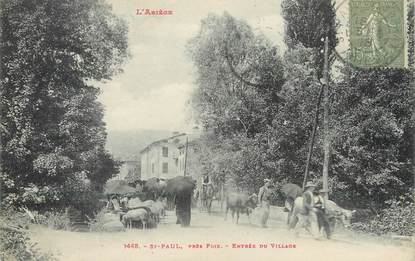 / CPA FRANCE 09 "Saint Paul près Foix, entrée du village"