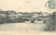 09 Ariege / CPA FRANCE 09 "Saverdun, le pont et rive gauche de l'ariège"