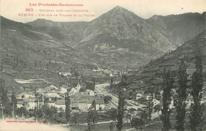 / CPA FRANCE 09 "Mérens, vue sur le village et la vallée"