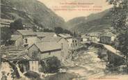 09 Ariege / CPA FRANCE 09 "Mérens, intérieur du village, la route et l'ariège"