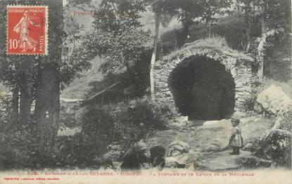 / CPA FRANCE 09 "Environs d'Ax Les Thermes, Sorgeat, la fontaine et le lavoir"