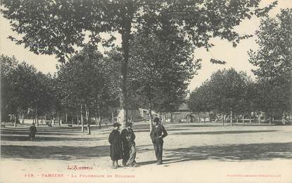 / CPA FRANCE 09 "Pamiers, la promenade de Milliane"