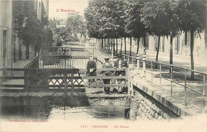 / CPA FRANCE 09 "Pamiers, la canal"
