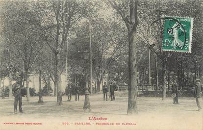 / CPA FRANCE 09 "Pamiers, promenade du Castella"