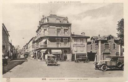 / CPA FRANCE 09 "Saint Girons, avenue de la gare"