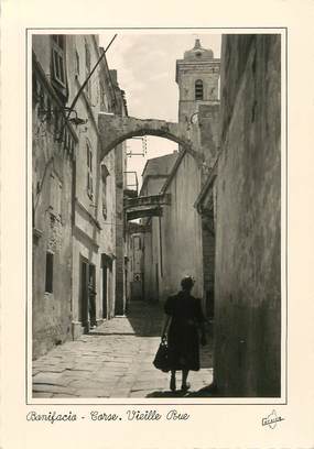 / CPSM FRANCE 20 "Corse, Bonifacio, vieille rue"