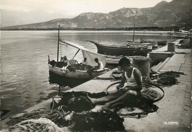 / CPSM FRANCE 20 "Corse, Calvi, un actif port de pêche"