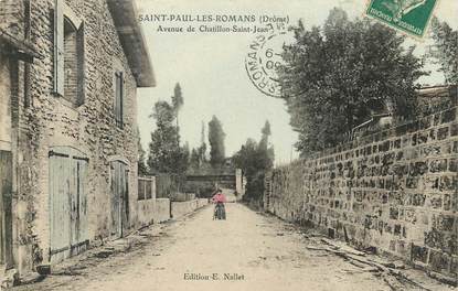 CPA FRANCE 26  "Saint Paul les Romans, avenue de Chatillon Saint Jean"