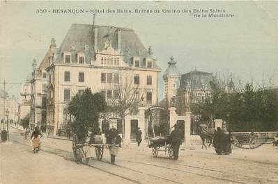 CPA FRANCE 25 "Besançon, Hotel des Bains, entrée du casino"