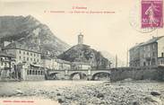 09 Ariege / CPA FRANCE 09 "Tarascon, le pont et la nouvelle horloge"