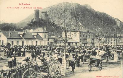 / CPA FRANCE 09 "Foix, le champ de foire"