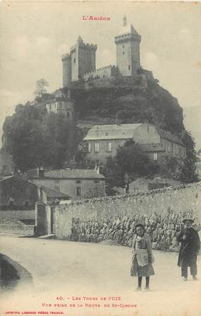 / CPA FRANCE 09 "Les Tours de Foix"