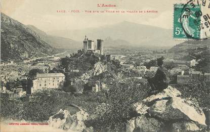 / CPA FRANCE 09 "Foix, vue sur la ville et la vallée de l'Ariège"