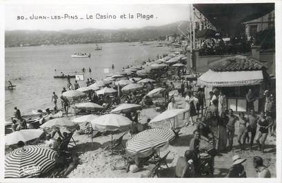 / CPSM FRANCE 06 "Juan Les Pins, le casino et la plage"