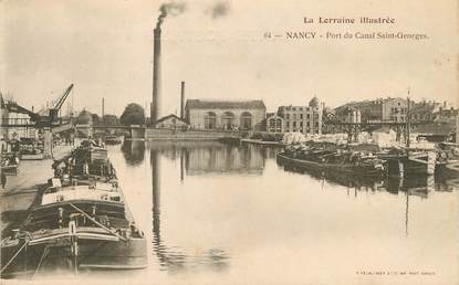 / CPA FRANCE 54 "Nancy, port du canal Saint Georges"