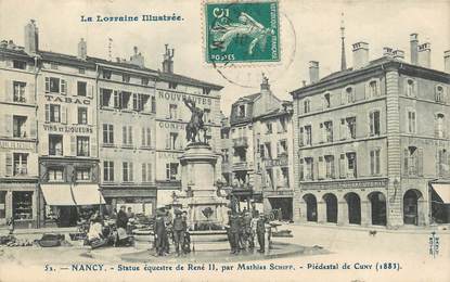 / CPA FRANCE 54 "Nancy, statue équestre de René II"