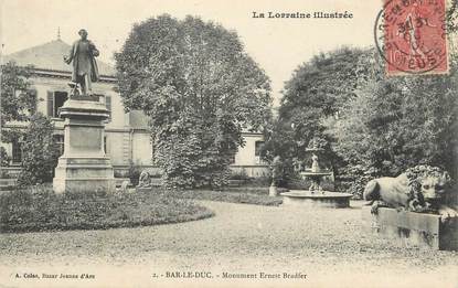 / CPA FRANCE 55 "Bar Le Duc, monument Ernest Bradfer"