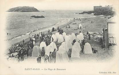 / CPA FRANCE 35 "Saint Malo, la plage de Bonsecours"