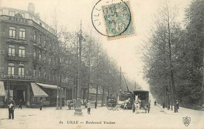 / CPA FRANCE 59 "Lille, Bld Vauban"