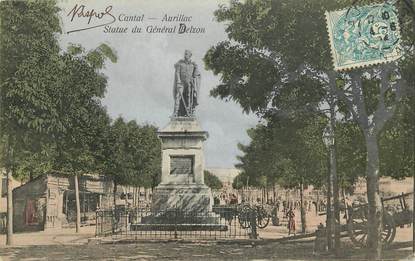 CPA FRANCE 15 "Aurillac, statue du Général Delzon"