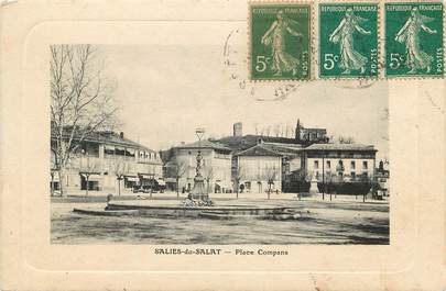 CPA FRANCE 31 "Salies du Salat, Place Compans"