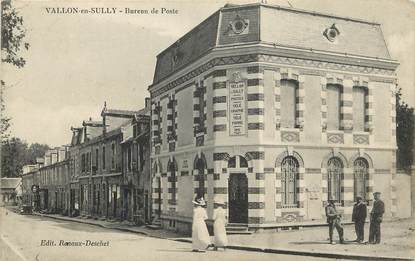 CPA FRANCE 03 "Vallon en Sully, bureau de POste"