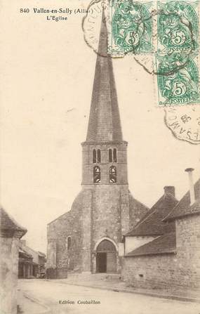 CPA FRANCE 03 "Vallon en Sully, L'Eglise"