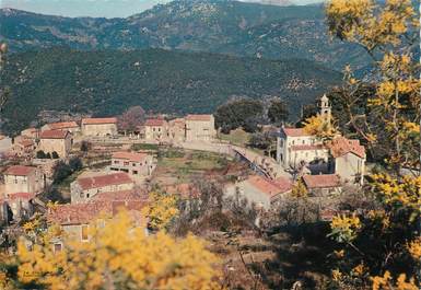 / CPSM FRANCE 20 "Corse, Olivese, vue partielle du village"