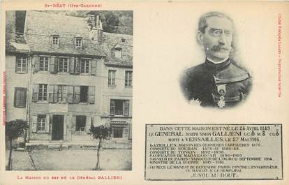 CPA FRANCE 31 "Saint Béat, le général Galliéni"