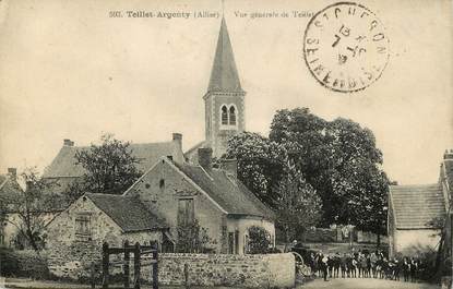 CPA FRANCE 03  "Teillet Argenty, vue générale de Teillet, L'Eglise"