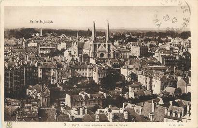 / CPA FRANCE 64 "Pau, vue générale sur la ville"