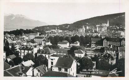 / CPSM FRANCE 74 "Annecy, panorama sur le lac"