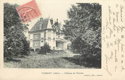 CPA FRANCE 03  "Target, Chateau de Verzun"