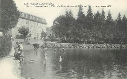 / CPA FRANCE 88 "Gerardmer, hôtel du Beau Rivage et coin du lac"