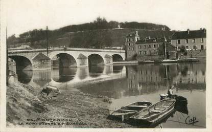 / CPSM FRANCE 77 "Montereau, le pont d'Yonne et Surville"