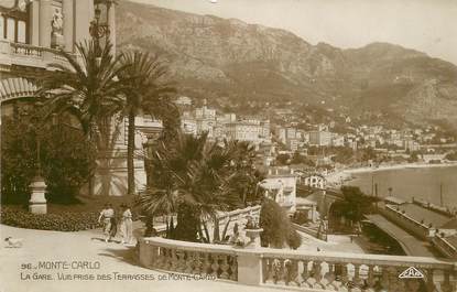 / CPSM MONACO "Monté Carlo, la gare"