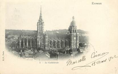 / CPA FRANCE 27 "Evreux, la cathédrale"