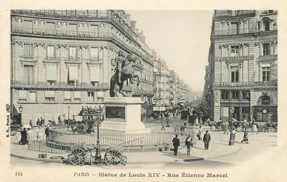 / CPA FRANCE 75002 "Paris, Statue Louis XIV, rue Etienne Marcel"